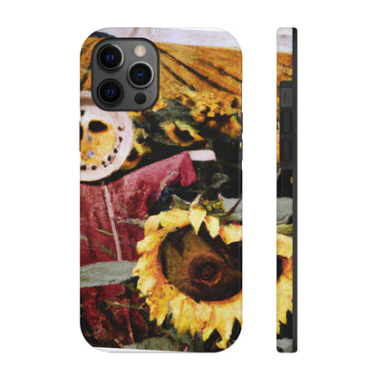 "Centinela solitaria del campo de girasoles" - Las fundas para teléfonos Alien Tough