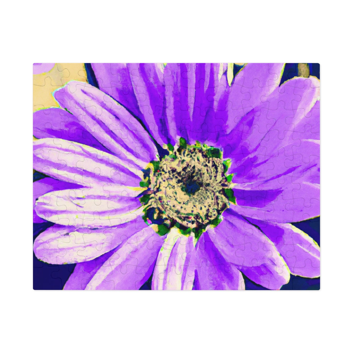 Purple Petals Popping: Create an Eye-Catching Daisy-Rose Fusion - The Alien Jigsaw Puzzle