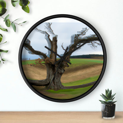 "A Shadow in the Meadow: The Last Standing Tree" - The Alien Wall Clock