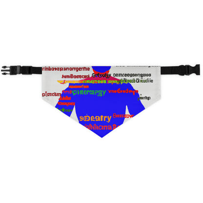 "The Superheroic Word Art Portrait" - The Alien Pet Bandana Collar