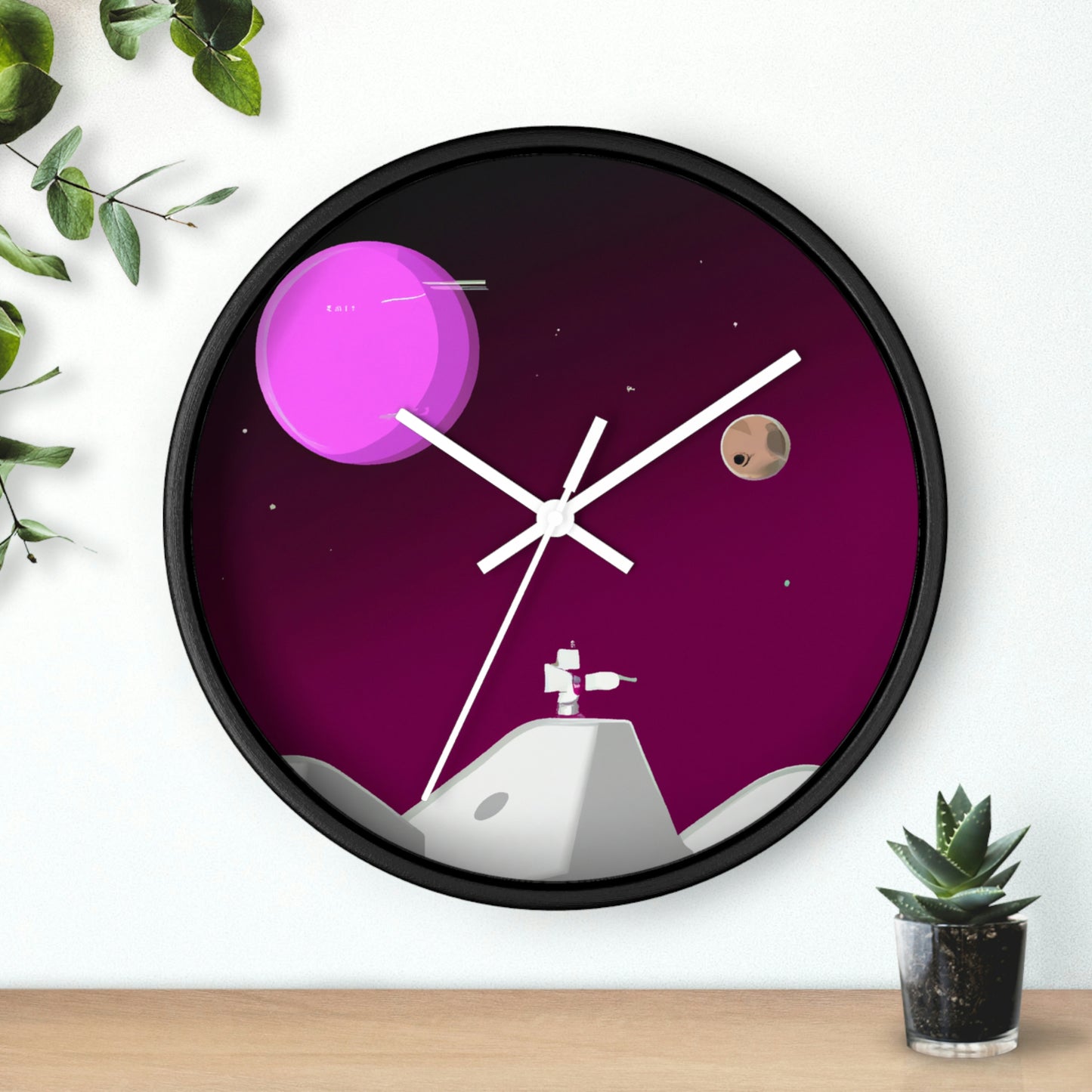 "A Moon Odyssey: Exploring Another World" - The Alien Wall Clock