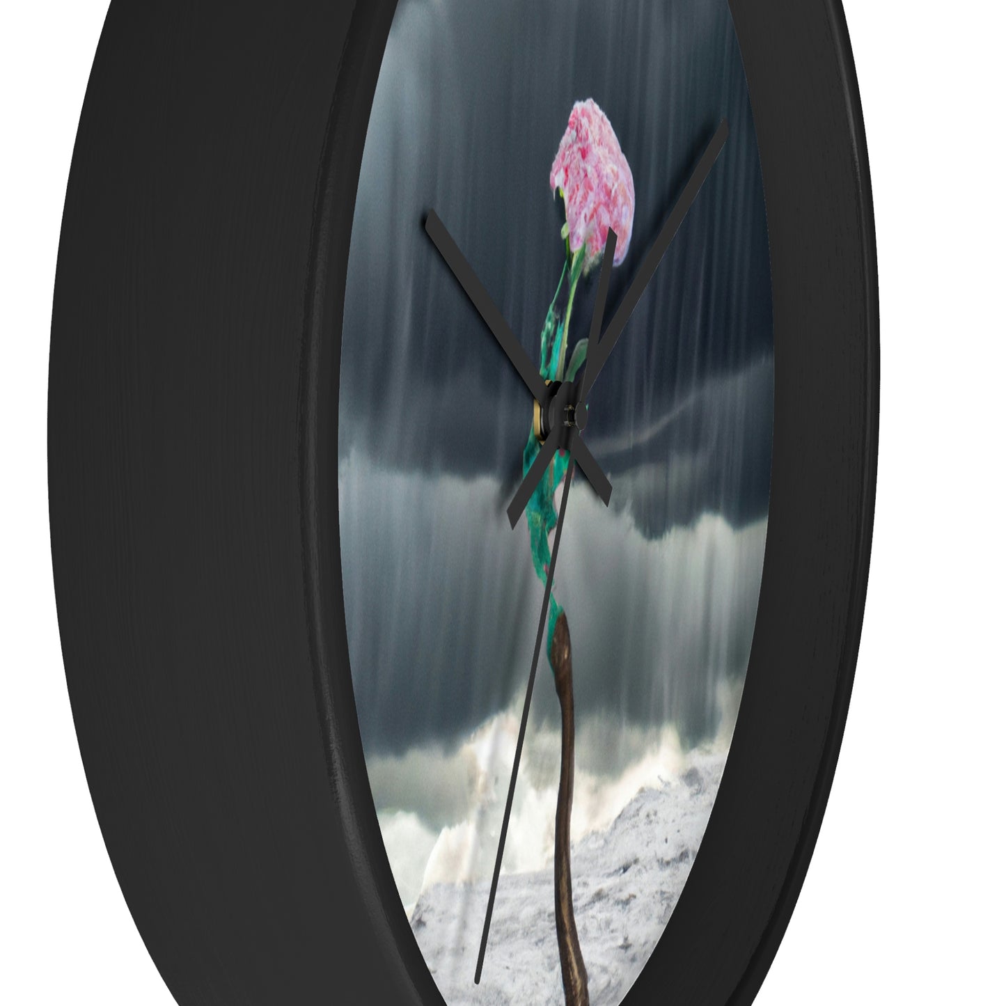 "Aight Against the Storm: The Story of a Lonely Flower" - The Alien Wall Clock