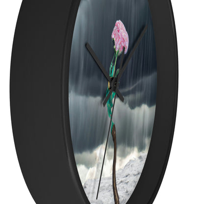 "Aight Against the Storm: The Story of a Lonely Flower" - The Alien Wall Clock