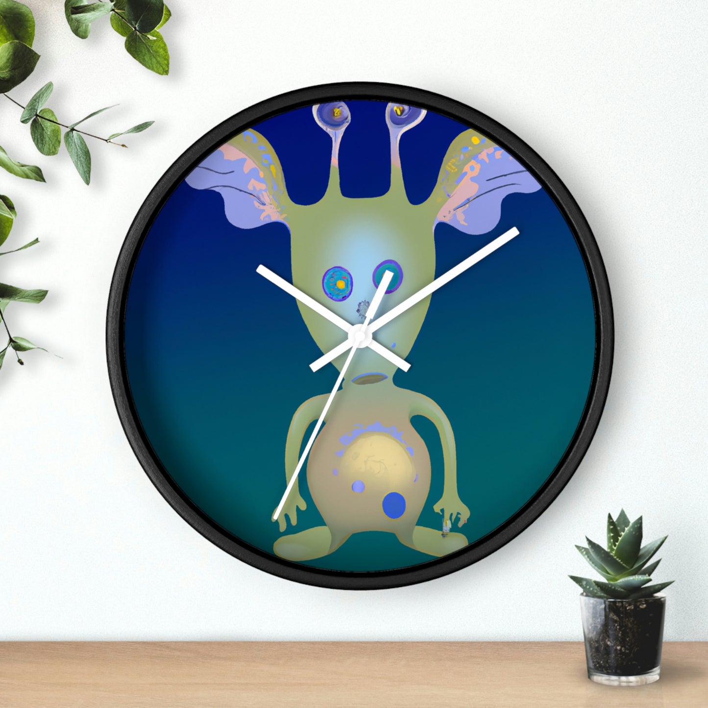 "Creación de un compañero intergaláctico: diseño de una mascota alienígena para niños" - El reloj de pared alienígena