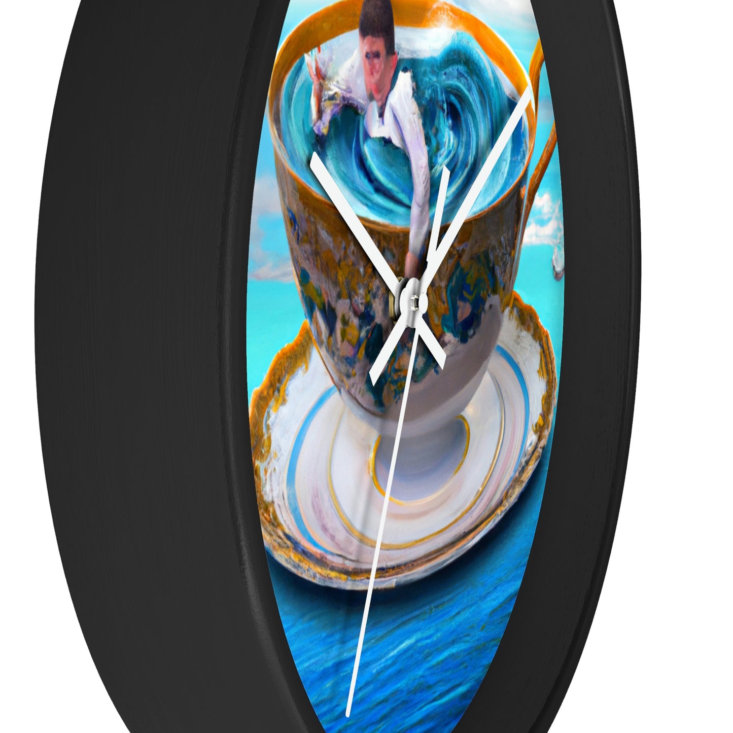 "Adrift in a China Cup: The Story of a Lost Child's Oceanic Adventure" - The Alien Wall Clock