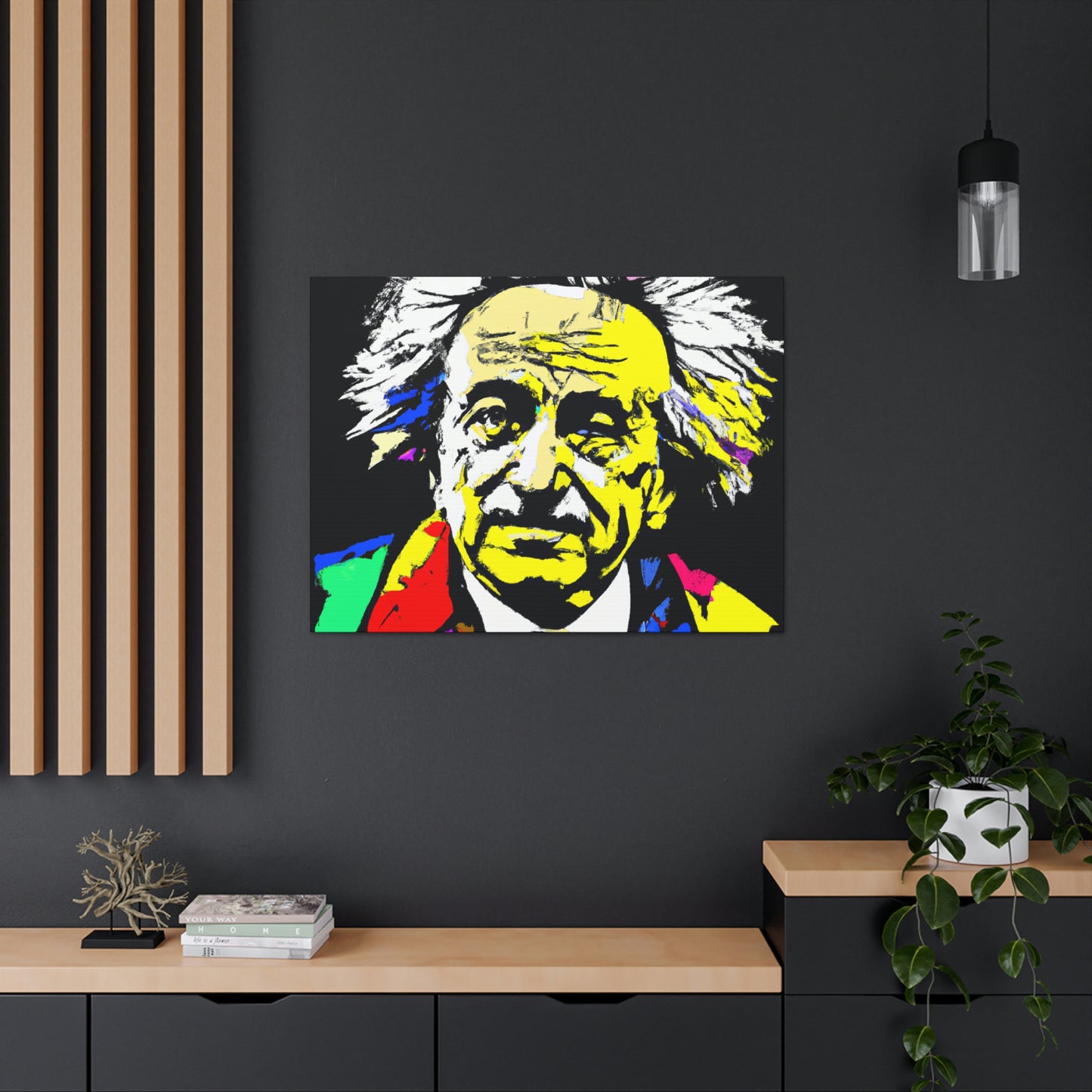 "Albert Einstein: Ein Pop-Art-Porträt" - The Alien Canva