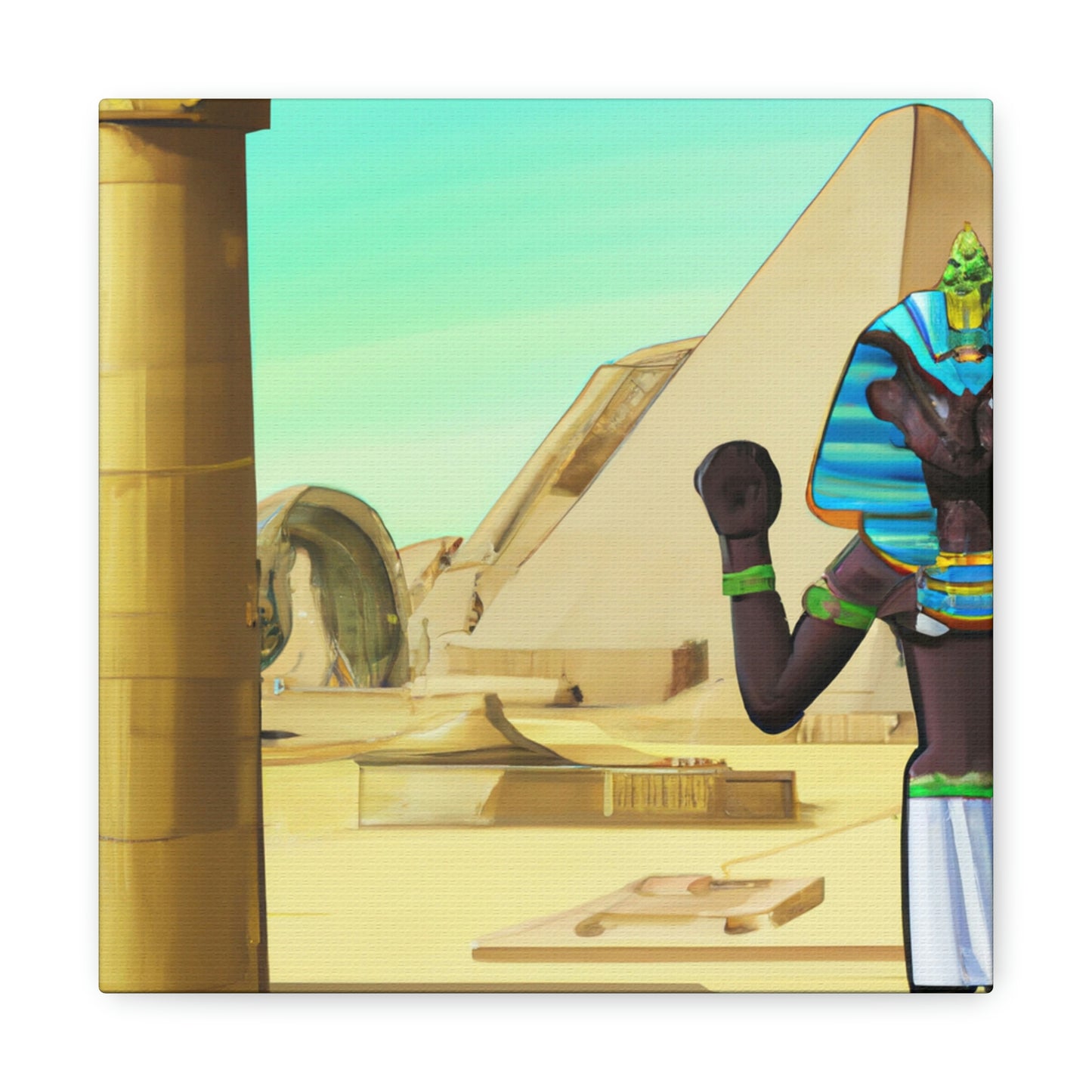 "Chrono-Clashing Pharaohs" - The Alien Canva