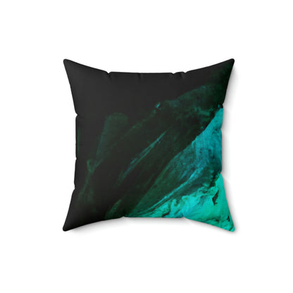 The Gleaming Relic of the Cave - The Alien Square Pillow