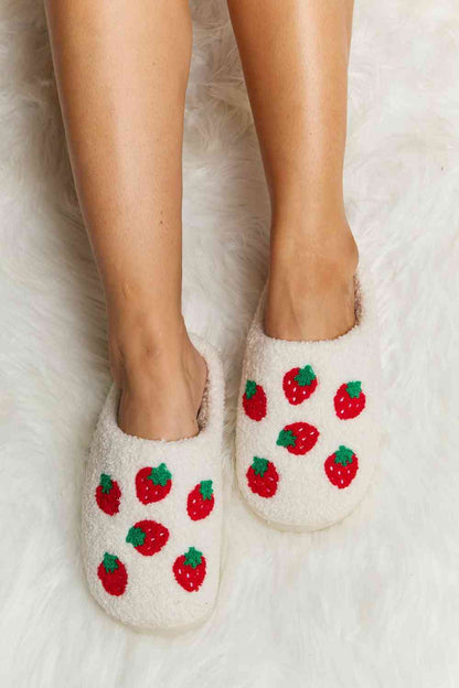 Plüsch-Slipper mit Melody-Print