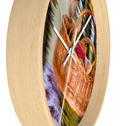 "Picnic de otoño en el bosque" - El reloj de pared alienígena