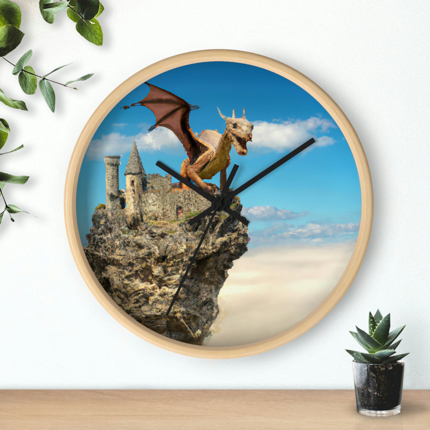 "Trono del dragón de los antiguos" - El reloj de pared alienígena