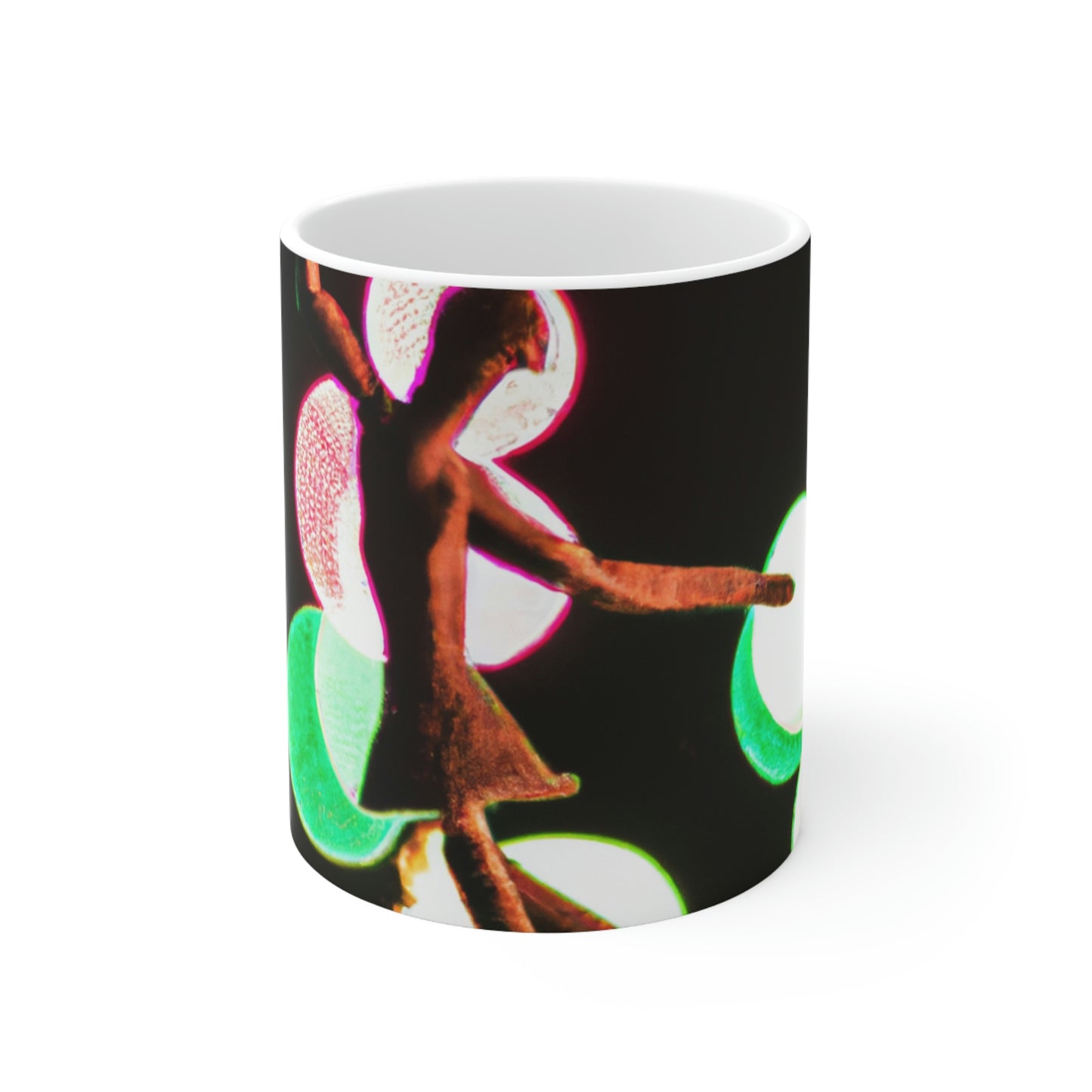 "Dancing in a Starry Shower". - The Alien Ceramic Mug 11 oz