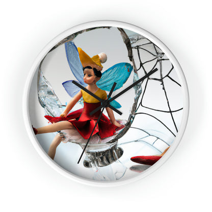 "Cursed Memories: The Broken Fairy's Plight" - The Alien Wall Clock