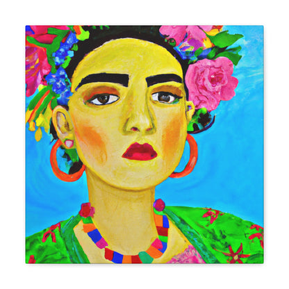 "Feroz y libre: un tributo a las mujeres mexicanas inspirado en Frida Kahlo" - The Alien Canva