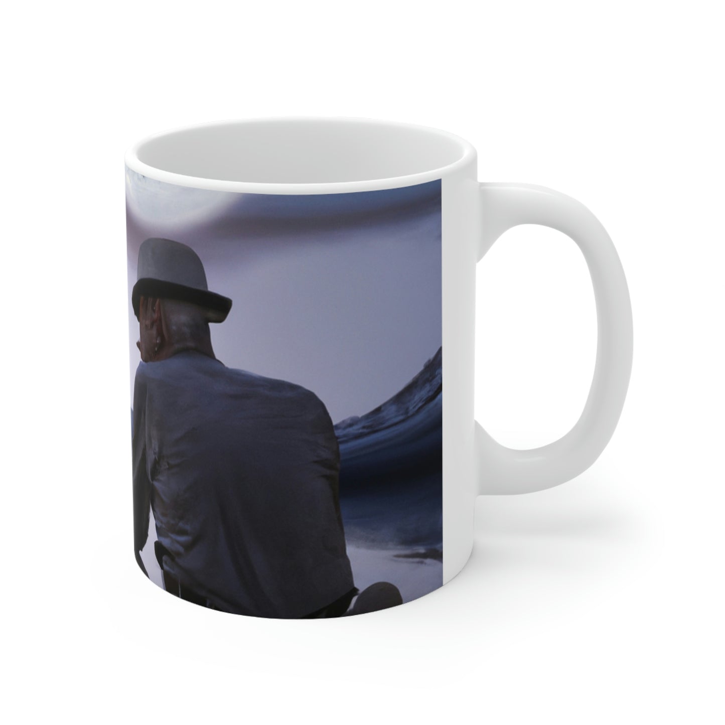 Moonlight Reflections on a Quiet Lake - The Alien Taza de cerámica 11 oz