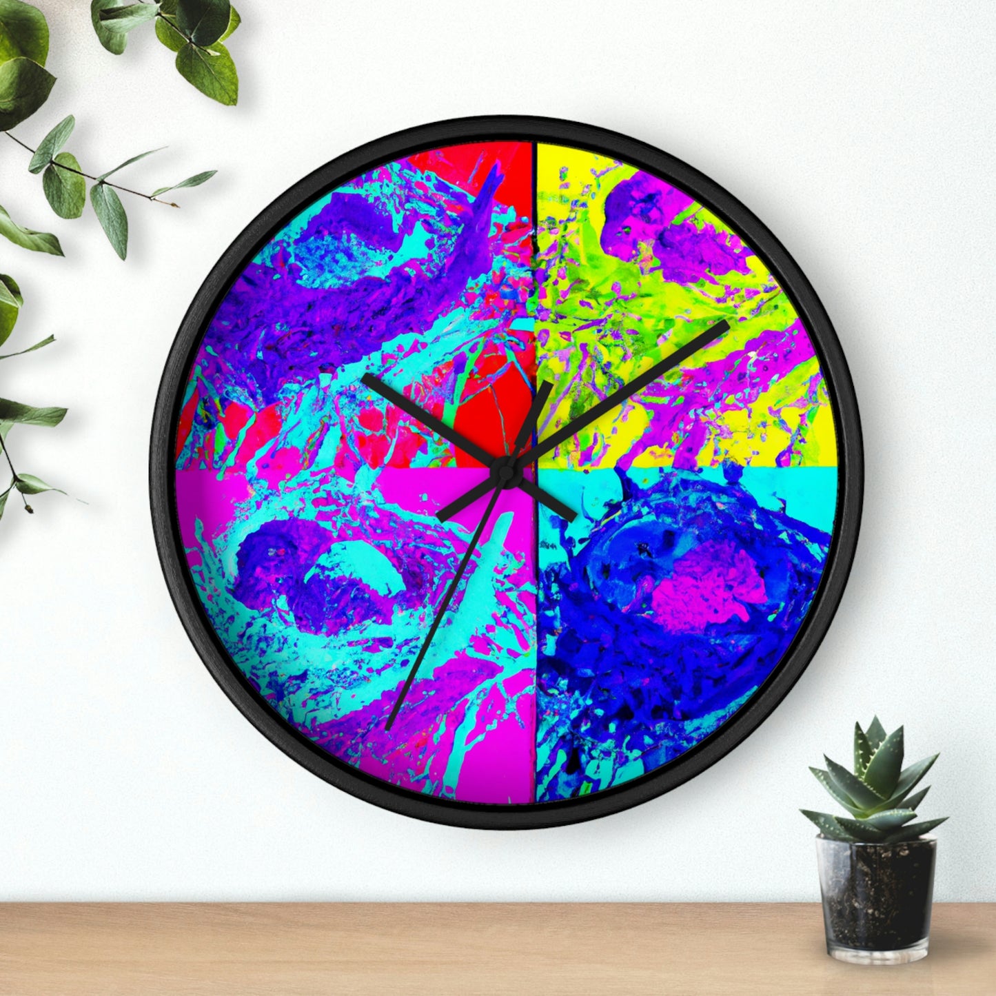 "A Rainbow of Feathered Friends" - The Alien Wall Clock