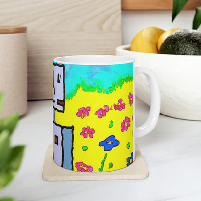 "A Small Miracle in a Sea of Flowers" - The Alien Ceramic Mug 11 oz