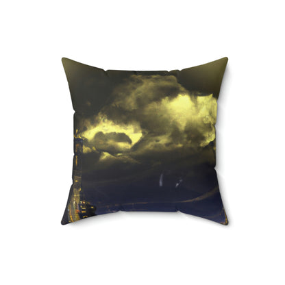 The Utopian Citadel in the Dystopian Tempest - The Alien Square Pillow