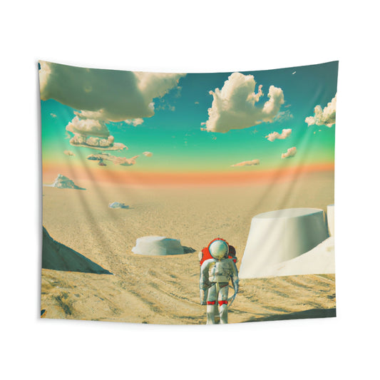 "A Strayed Astronaut: Alone on a Forlorn Planet" - The Alien Wall Tapestries