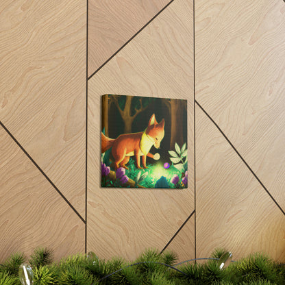 "The Gem-Seeking Fox in the Enchanted Forest" - The Alien Canva