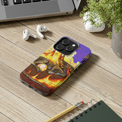 "A Slumbering Dragon in an Infernal Embrace" - The Alien Tough Phone Cases