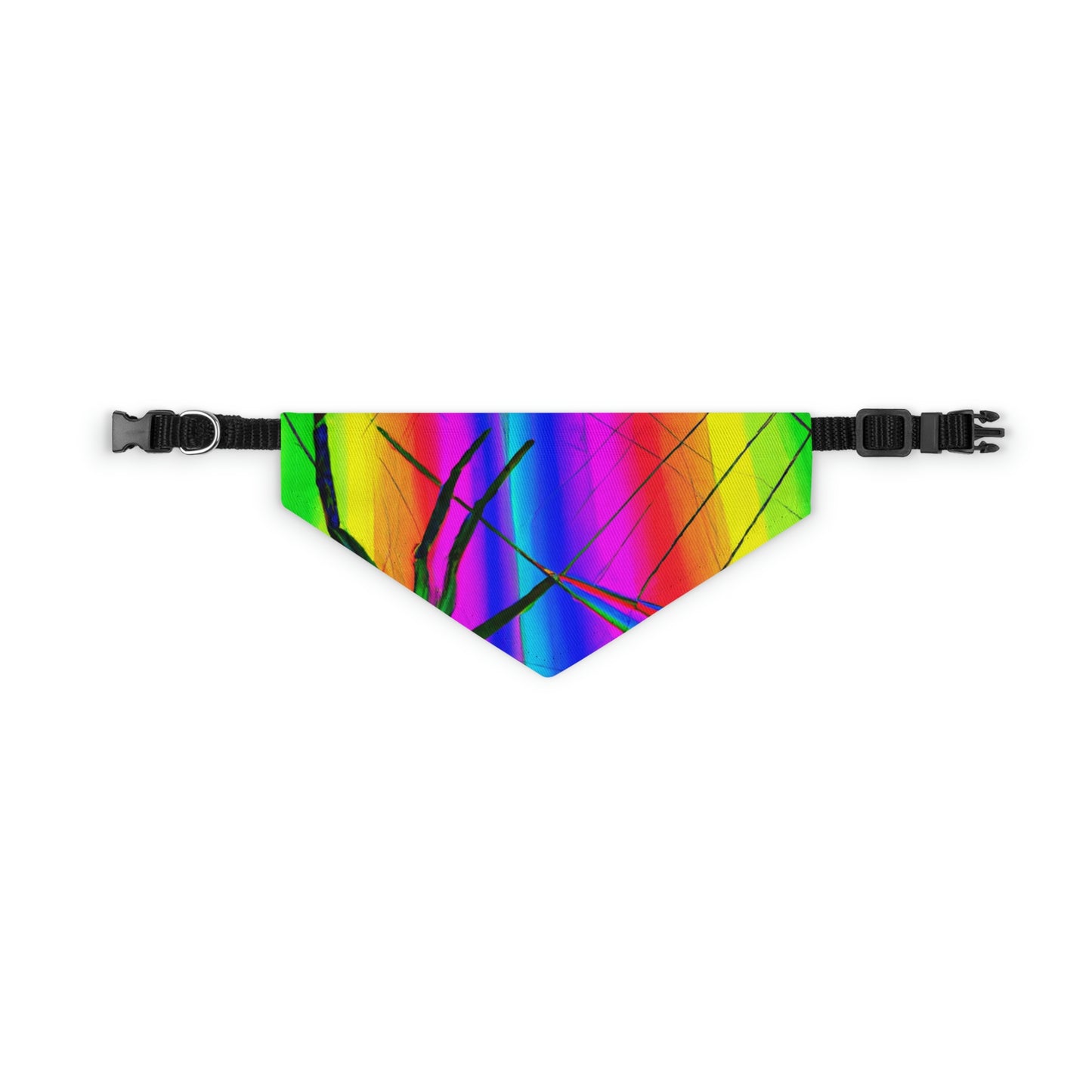 "A Spinnerette's Prismatic Web" - The Alien Pet Bandana Collar