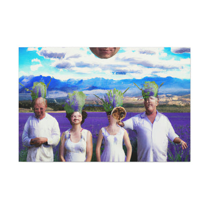 "Reunión familiar de lavanda: una celebración floreciente" - The Alien Canva