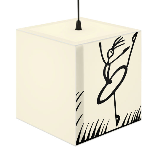 "Ballet on a Blade: A Ballerina's Spin" - The Alien Light Cube Lamp