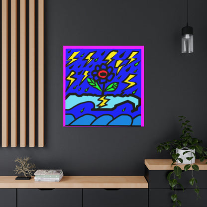 "Una flor audaz en medio de la tormenta" - The Alien Canva