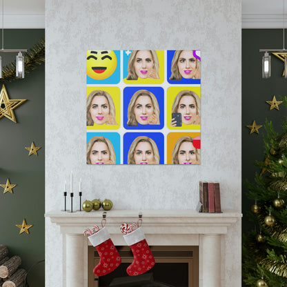 "Emoji-zing a Celebrity: A Pop Art Portrait" - The Alien Canva