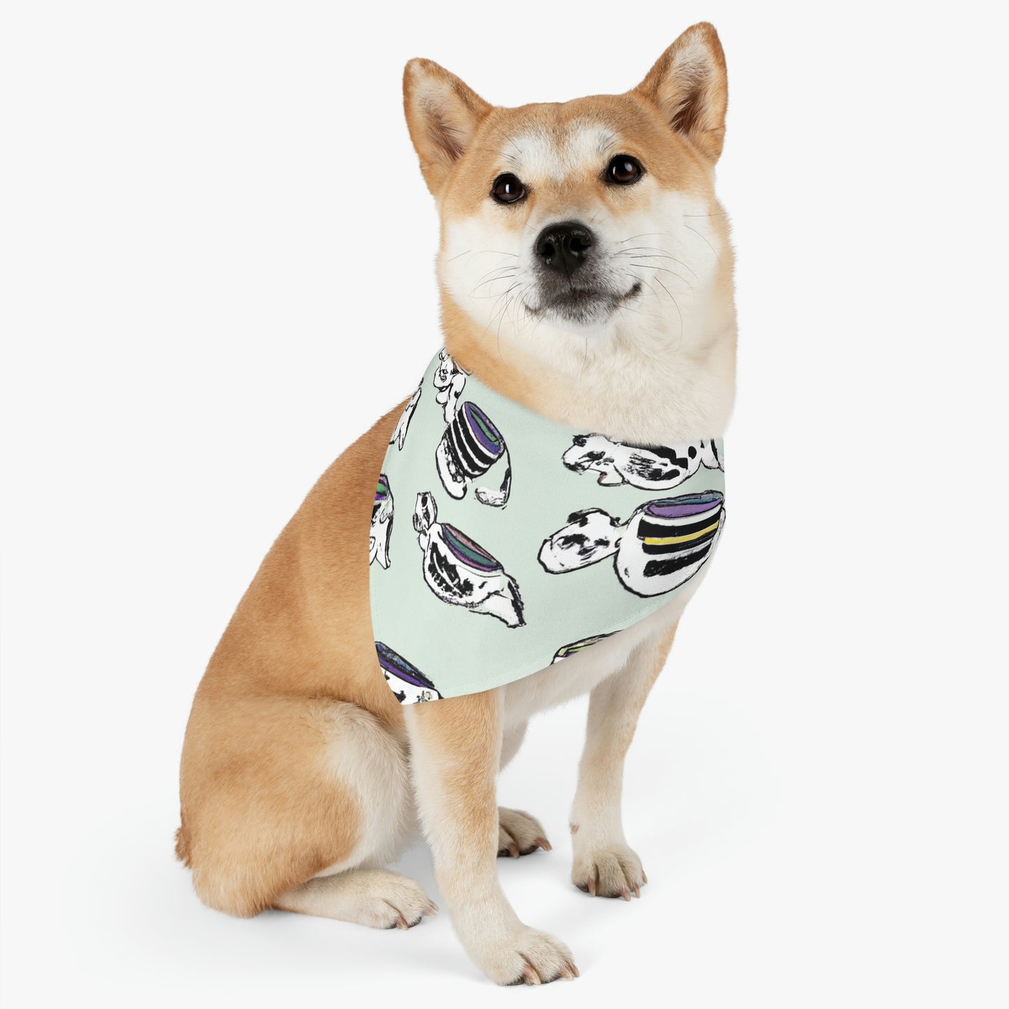 "A Purr-fectly Precious Tea Party Parade" - The Alien Pet Bandana Collar