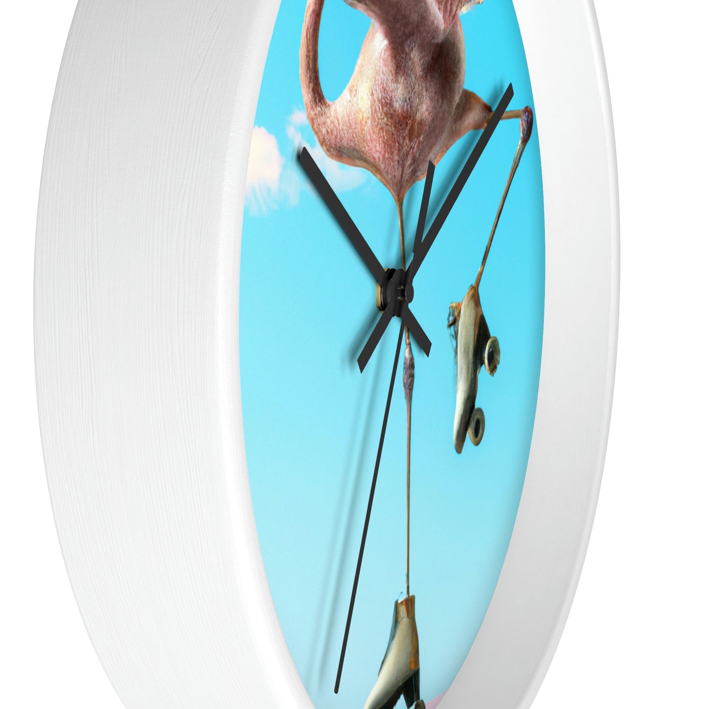 "¡Patines flamencos!" - El reloj de pared alienígena