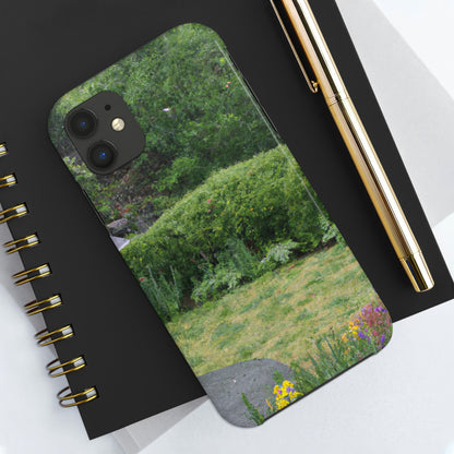 "Rainy Refuges: Uncovering the Fortune of a Garden Under an Umbrella" - The Alien Tough Phone Cases