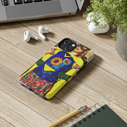 "Heroic Arise: Der Aufstieg eines tapferen jungen Mädchens" - Die Alien Tough Phone Cases