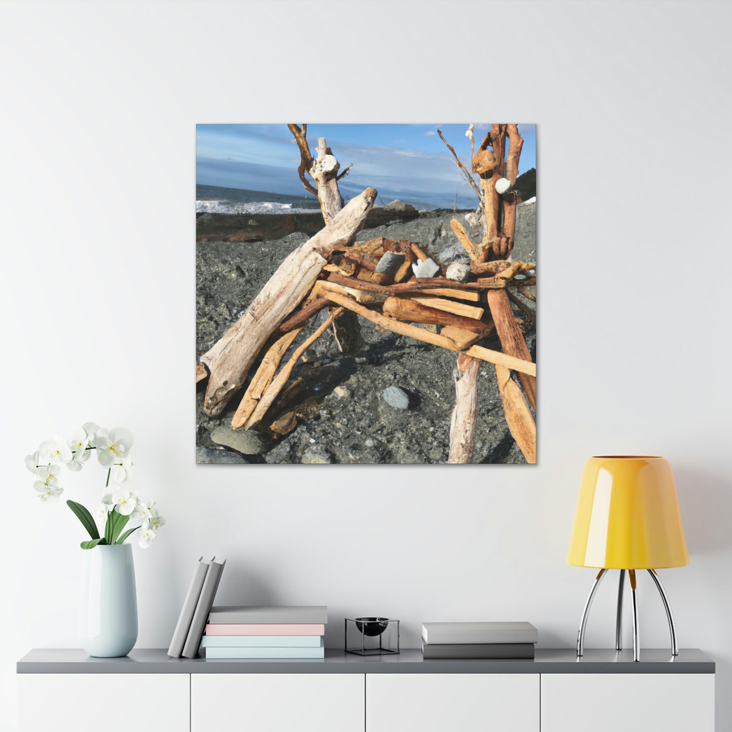 "Driftwood Dreamscape" - Canvas