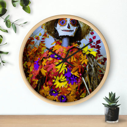 "Autumn Scarecrow Blues" - El reloj de pared alienígena