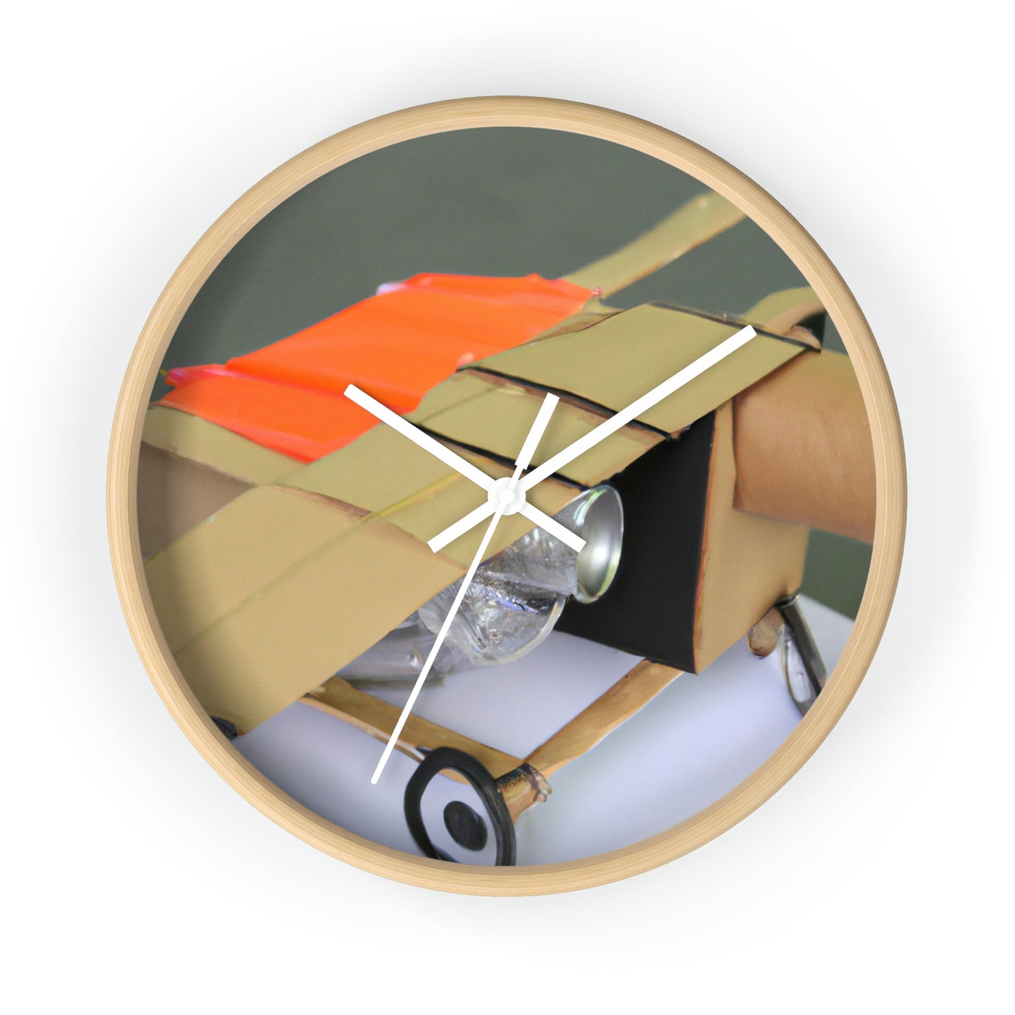 "Building a Better Flyer: Crafting a Recycled Flying Machine" - Die Alien-Wanduhr