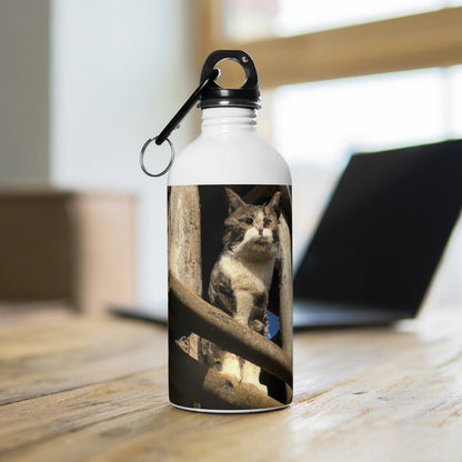 "Kitty in the Ruins" - The Alien Stainless Steel Water Bottle