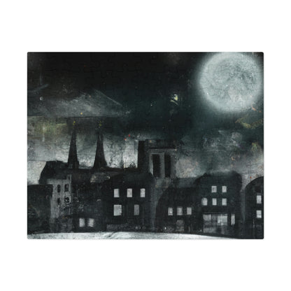 "Luminous Nocturne: A City Lit By Moonlight" - The Alien Jigsaw Puzzle