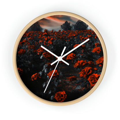 "Inferno of Blossoms" - Die Alien-Wanduhr