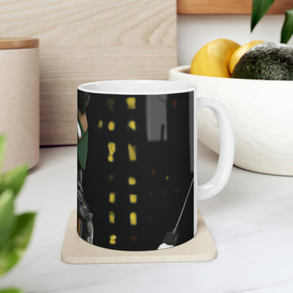 "Stranded in Mystery City" - The Alien Taza de cerámica 11 oz