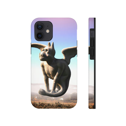 "Alone on the Hilltop: The Tale of a Solitary Gargoyle" - The Alien Tough Phone Cases