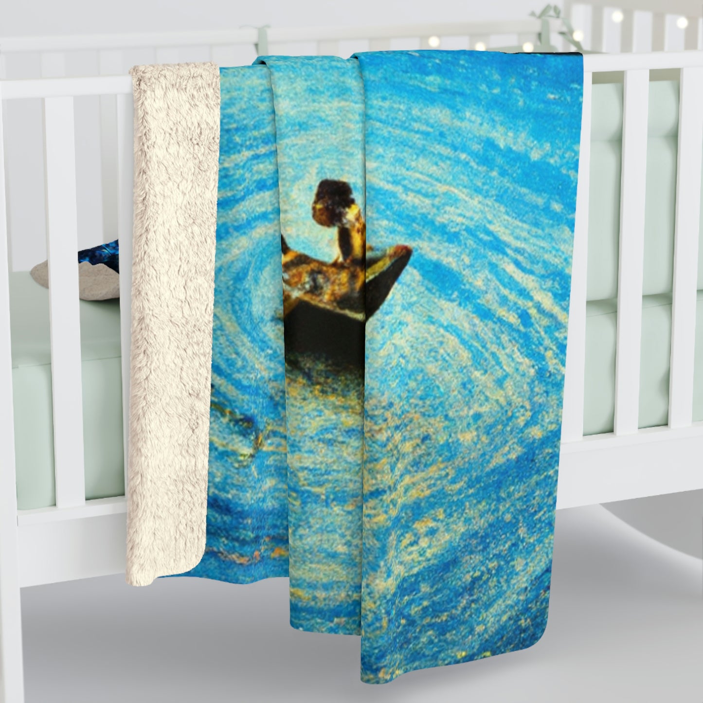 "A Voyage of Starlight". - The Alien Sherpa Fleece Blanket