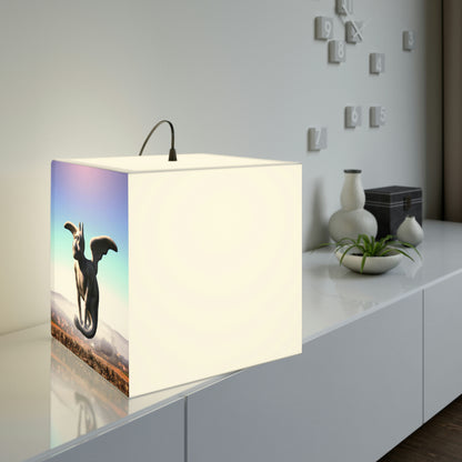 "Alone on the Hilltop: The Tale of a Solitary Gargoyle" - The Alien Light Cube Lamp