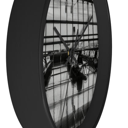 "The Ghosts at the Airport: Declining Passenger Flight." - The Alien Wall Clock