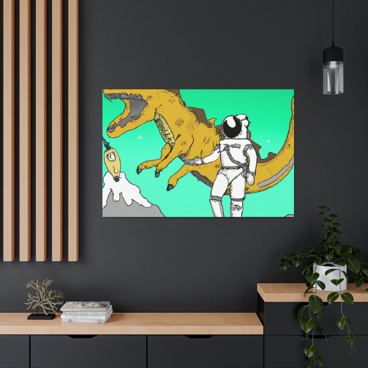 Dragons vs. Time Traveler - The Alien Canva