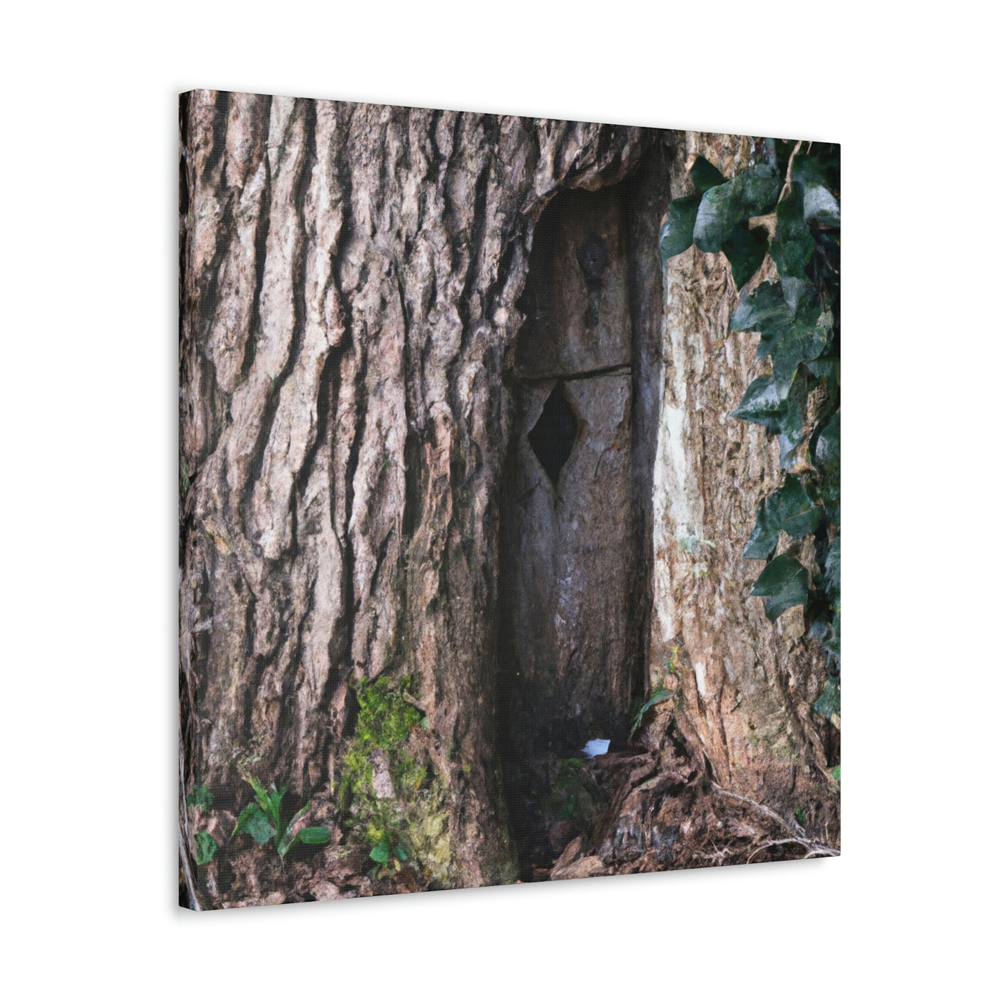 "La puerta misteriosa en el árbol antiguo" - The Alien Canva