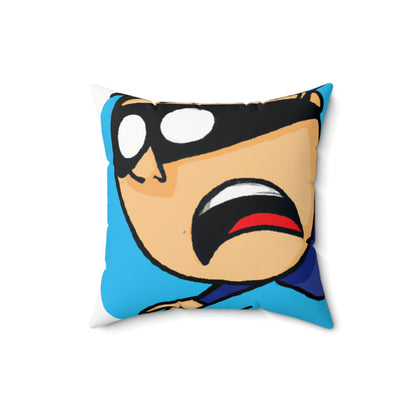 The Terrified Winged Wonder - The Alien Square Pillow