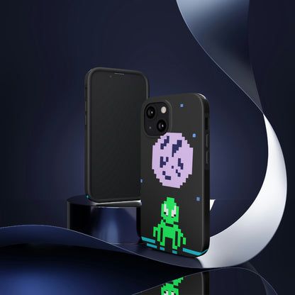 "Testigo solitario del cielo nocturno" - The Alien Tough Phone Cases Pixel Art