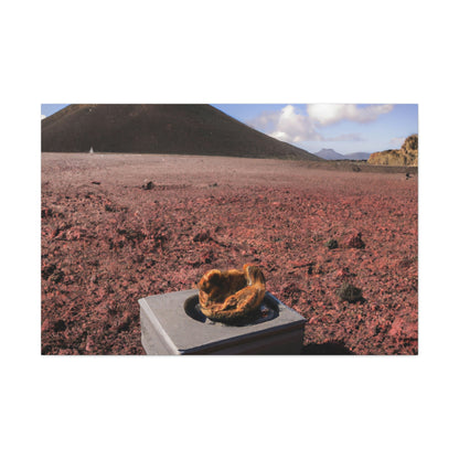 "The Ancient Relic in the Volcano" - The Alien Canva